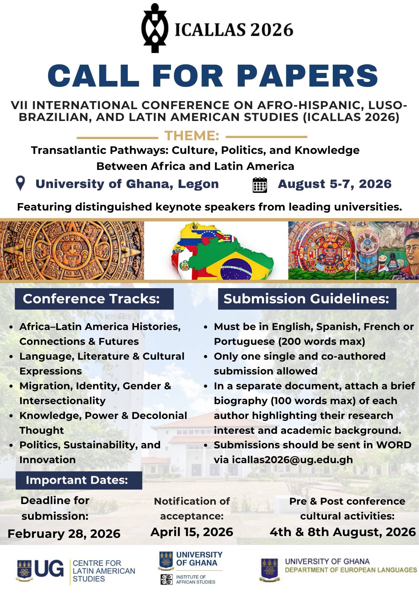 call for papers advert